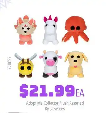 GameStop Adopt me collector plush assorted by jazwares offer