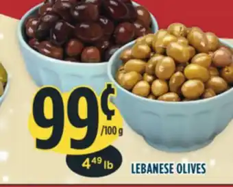 Marché Adonis Lebanese olives offer