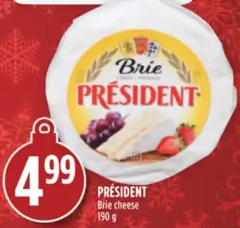 Marché Adonis Président brie cheese offer