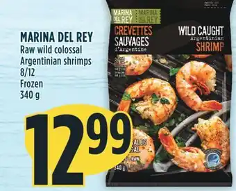 Marché Adonis Marina del rey raw wild colossal argentinian shrimps offer