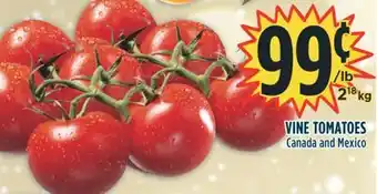 Marché Adonis Vine tomatoes offer