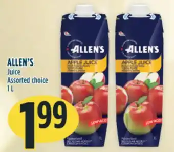 Marché Adonis Allen's juice offer