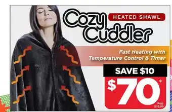 Showcase The heated cozy cuddler shawl offer