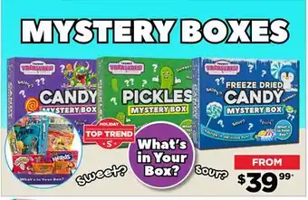 Showcase Mystery boxes offer
