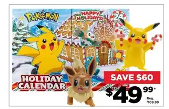 Showcase Pokémon holiday calendar offer