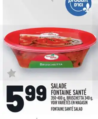 Metro Salade fontaine santé | fontaine santé salad offer