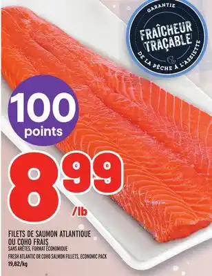 Metro Filets de saumon atlantique ou coho frais | fresh atlantic or coho salmon fillets offer