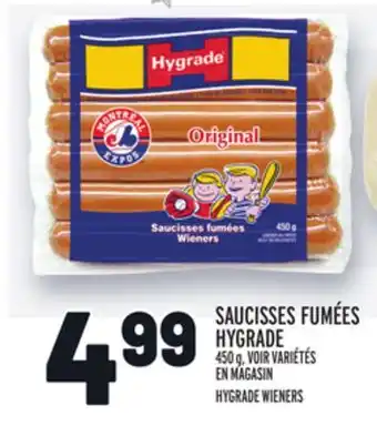 Metro Saucisses fumées hygrade | hygrade wieners offer