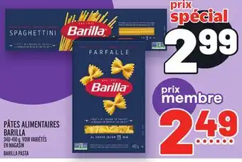 Metro Pâtes alimentaires barilla | barilla pasta offer
