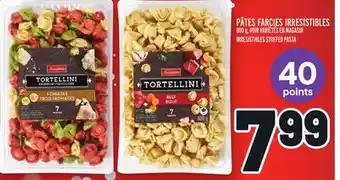 Metro Pâtes farcies irresistibles | irresistibles stuffed pasta offer