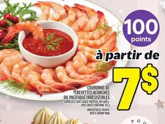Metro Couronne de crevettes blanches du pacifique irresistibles | irresistibles pacific white shrimp ring offer