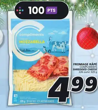IGA Compliments shredded cheese offer