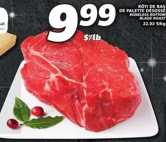 IGA Boneless bottom blade roast offer