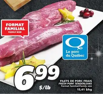 IGA Fresh pork tenderloins offer