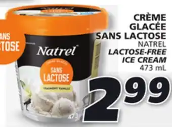 IGA Natrel lactose-free ice cream offer