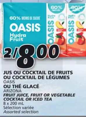 IGA Oasis fruit juice offer