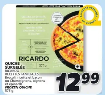IGA Ricardo frozen quiche offer