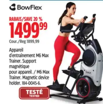 Canadian Tire Bowflex m6 max trainer offer