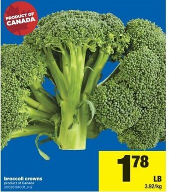 Real Canadian Superstore Broccoli Crowns offer