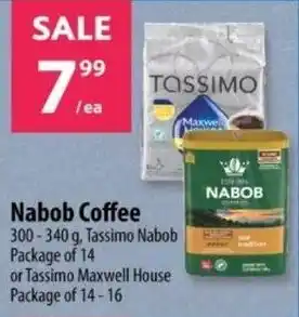 Co-op Nabob Coffee 300-340g, Tassimo Nabob Package of 14 or Tassimo Maxwell House Package of 14-16 offer