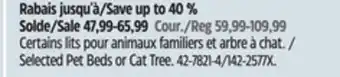 Canadian Tire Selected petco pet beds or cat tree offer