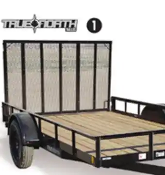 Canadian Tire True north utility trailer with gate, 77-in x 12-ft offer
