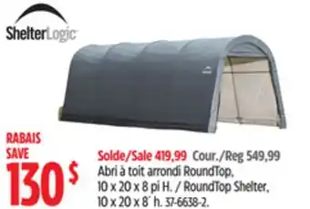 Canadian Tire Shelter logic roundtop shelter, 10 x 20 x 8´ h offer