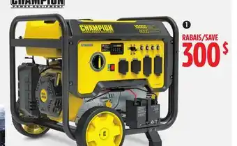 Canadian Tire Champion 8000w/10,000w portable gas generator offer