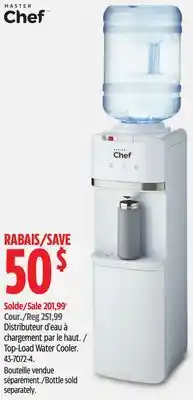 Canadian Tire Master chef top-load water cooler offer