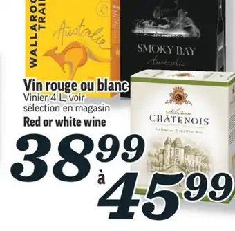 Marché Richelieu Vin rouge ou blanc | red or white wine offer