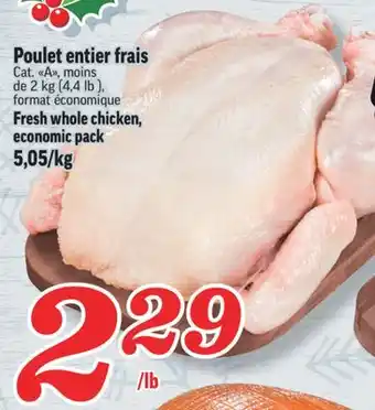 Marché Richelieu Poulet entier frais | fresh whole chicken offer