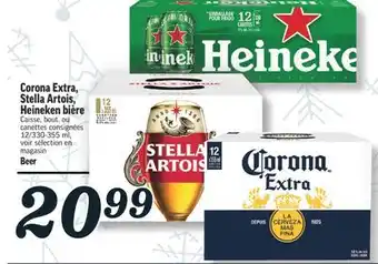 Marché Richelieu Corona extra, stella artois, heineken bière | beer offer
