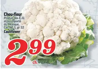 Marché Richelieu Chou-fleur | cauliflower offer