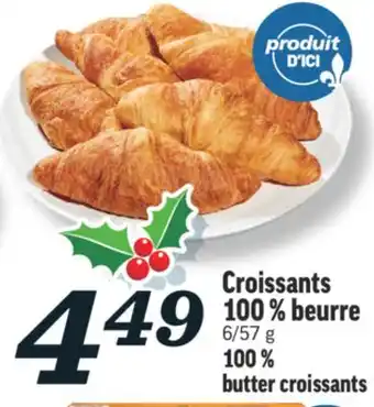 Marché Richelieu Croissants 100% beurre | 100% butter croissants offer