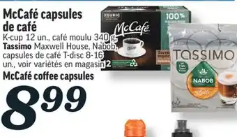 Marché Richelieu Capsules de café mccafé | mccafé coffee capsules offer
