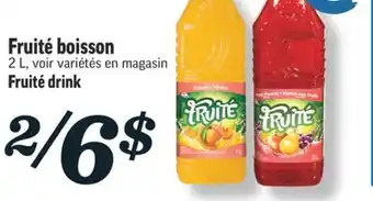 Marché Richelieu Boisson fruité | fruité drink offer