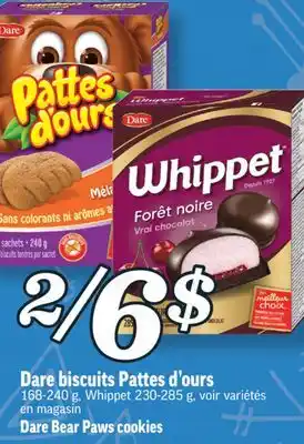 Marché Richelieu Biscuits pattes d'ours dare | dare bear paws cookies offer