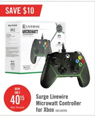 The Brick Surge livewire microwatt controller for xbox offer