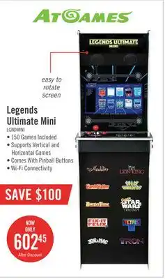 The Brick Atgames legends ultimate mini arcade - n-syspnp-0888 offer
