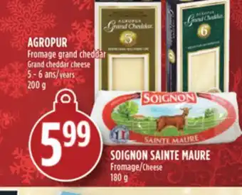 Marché Adonis Agropur fromage grand cheddar offer