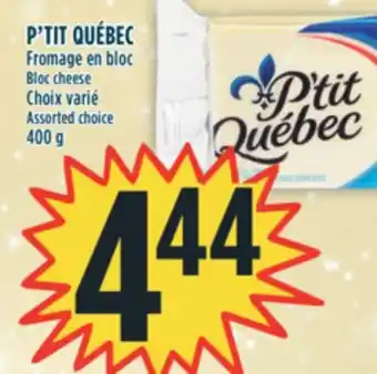Marché Adonis P'tit québec fromage en bloc offer