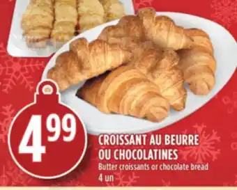 Marché Adonis Croissant au beurre ou chocolatines offer
