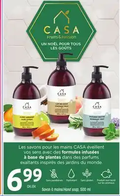 Uniprix Casa savon à mains/hand soap offer