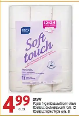 Uniprix Savvy papier hygiénique/bathroom tissue offer