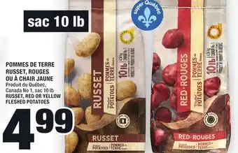 Super C Pommes de terre russet, rouges ou à chair jaune | russet, red or yellow fleshed potatoes offer