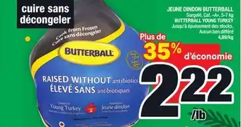 Super C Jeune dindon butterball | butterball young turkey offer