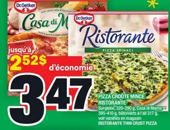 Super C Pizza croûte mince ristorante | ristorante thin crust pizza offer