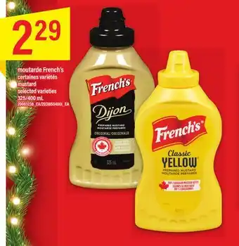 Maxi Moutarde french's, 325/400 ml offer