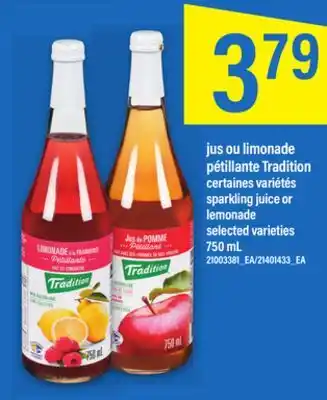 Maxi Jus ou limonade pétillante tradition, 750 ml offer