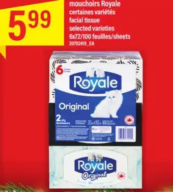 Maxi Mouchoirs royale, 6x72/100 feuilles offer